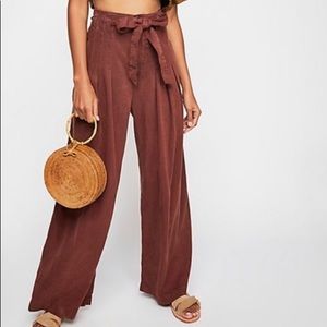 Free People Extra Wide Leg Trousers